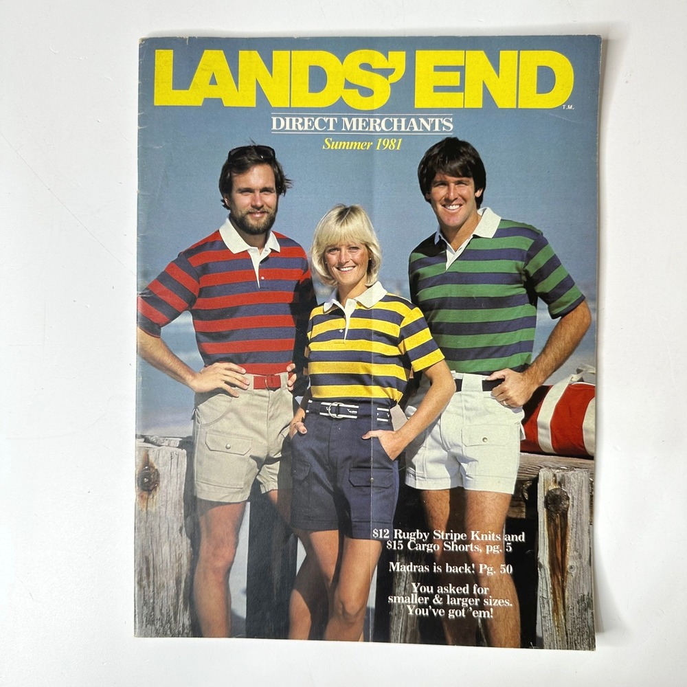 Summer 1981 Lands End Direct Merchant Catalog Vtg Apparel Preppy Rugbys Nautical